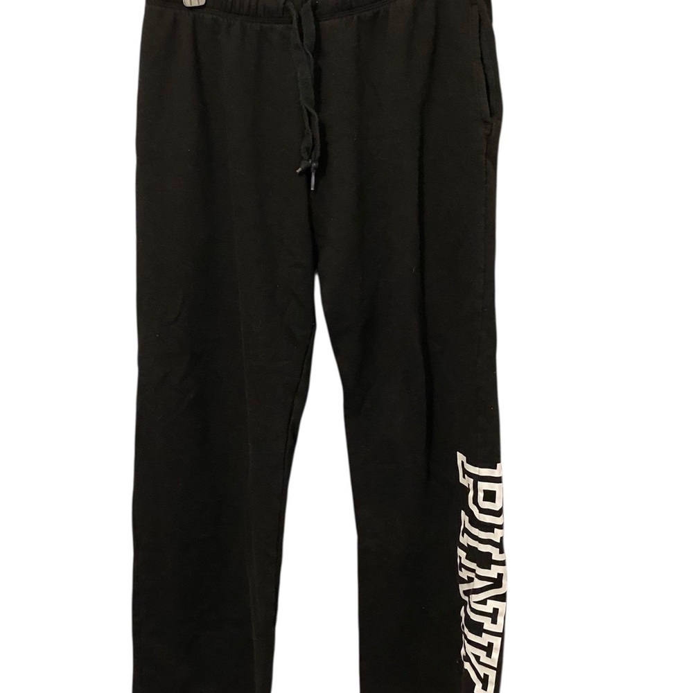 PINK Victoria's Secret Black Sweatpants with Logo